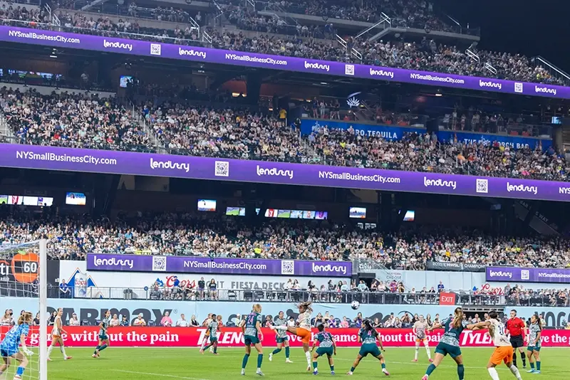 A sold-out crowd of 42,175 flocked to Flushing to watch Gotham FC’s win over the Washington Spirit on July 15, 2026 at Citi Field for the first NWSL match held in New York City. By: Corey Sipkin for New York Post